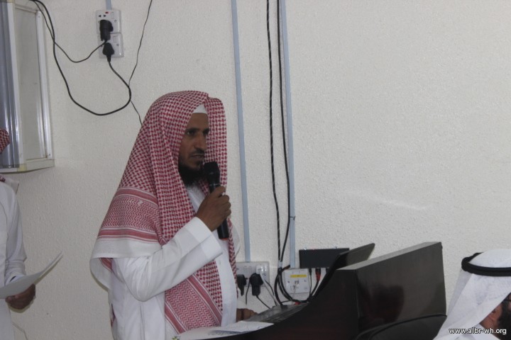  نائب رئيس المجلس  أ. تركي عبدالله بن هشبل اثناء توجية كلمة للحضور 